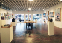 Inside gallery during show